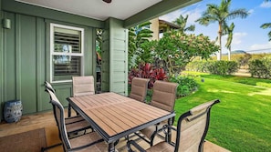 Pili Mai Resort at Poipu #1J - Covered Dining Lanai - Parrish Kauai