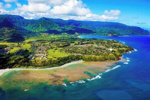 Arrow points to fabulous cliffside location!