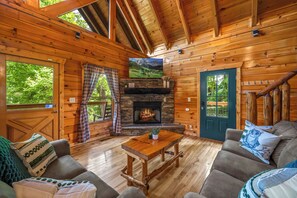 Cozy living room for sports watching or snuggled up watching your favorite movie
