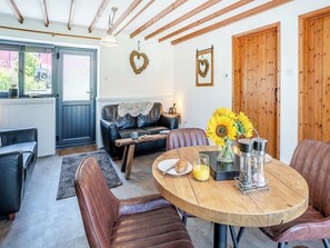 Living room/dining room | The Old cowsheds 5 -Llanilar - Gaer Cottages, Cribyn, Lampeter