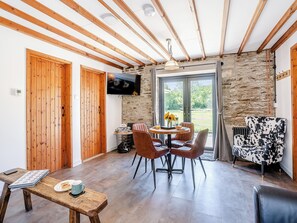 Living room/dining room | The Old cowsheds 5 -Llanilar - Gaer Cottages, Cribyn, Lampeter