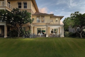 Charming plantation-style villa surrounded by lush greenery and island serenity