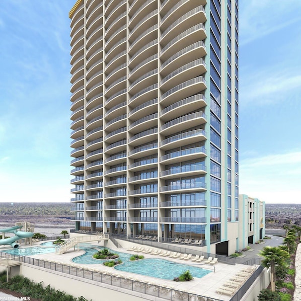 Rendering of View from the beach