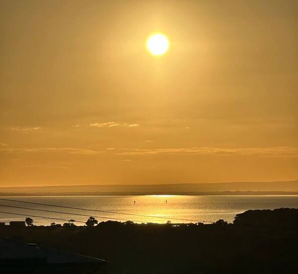 View from upstairs balcony