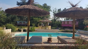 Vue sur piscine