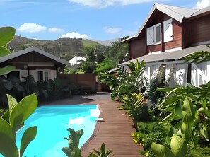 Vista a la piscina