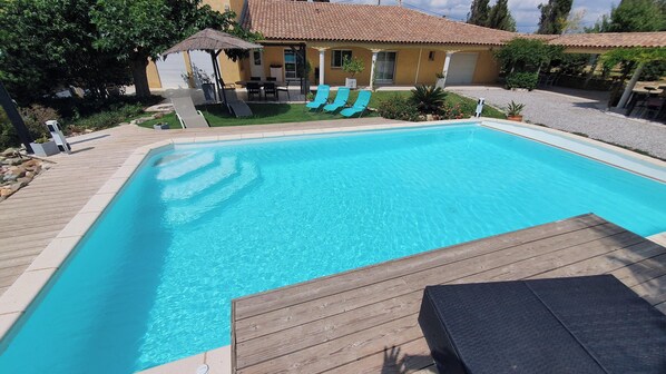 Vue sur piscine