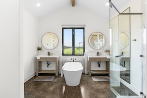 Spa-style bathroom views