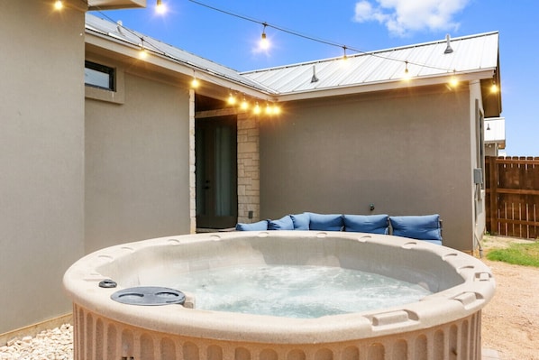 Welcome to your private hot tub!