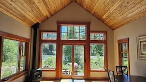 View from the bed - the river can lull you to sleep