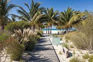 Beautiful beach just steps away