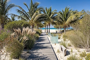 Beautiful beach just steps away