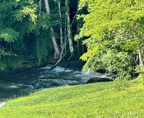 Waterfall on Back Side of Property
