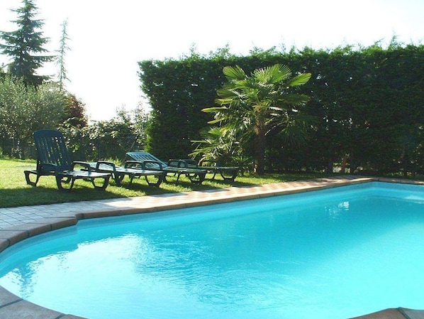 Swimming Pool, Blue, Water, Outdoor Furniture, Composite Material, Resort, Shade, Leisure, Eco Hotel, Backyard