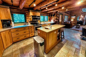 The kitchen is fully stocked — it is a breeze preparing any meal.