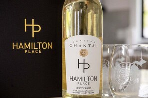 Complementary bottle of wine from Chateau Chantal