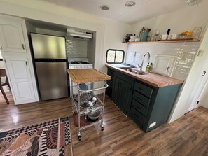 newly renovated kitchen with full size appliances