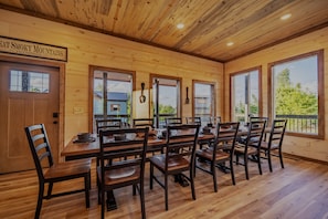 Dining table for 12.
