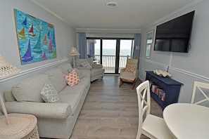 Watch TV or the ocean waves!