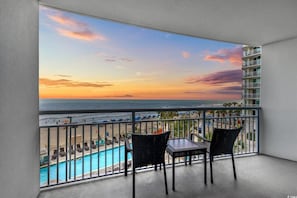 Balcony seating with a view