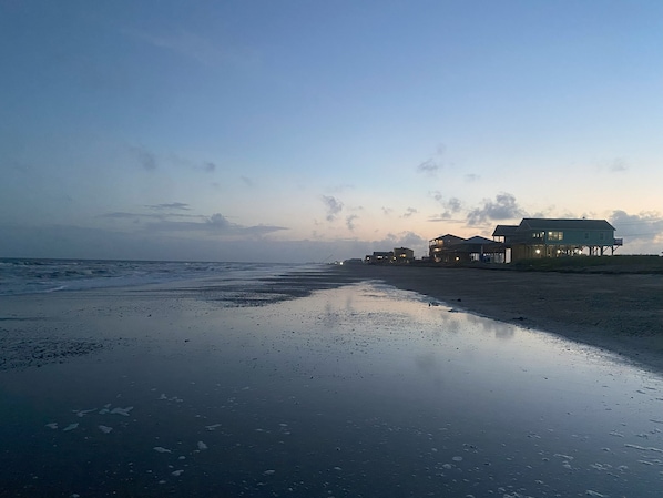 Sunset Serenity on your stretch of private beach access - steps from your door.