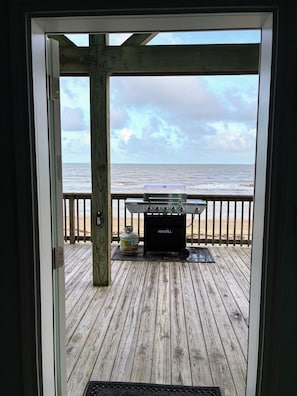 Grill Dinner with a view - propane BBQ just outside your door.