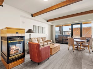 Living Area / Dining Table for 4 / Balcony / Sofa Sleeper