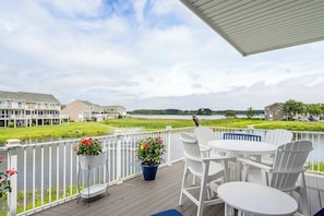 Soak up the view from the balcony