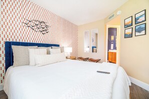 One of The Cozy Cub's comfy bedrooms