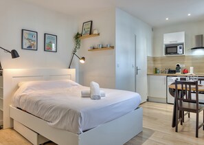 Studio proche gare de Rouen avec lit double