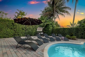 Lounge under the calming sunset sky and enjoy beautiful moments
