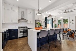 Spacious Kitchen with Island Seating