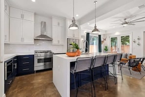 Spacious Kitchen with Island Seating