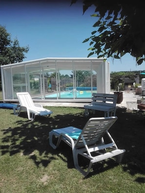 Vue sur piscine