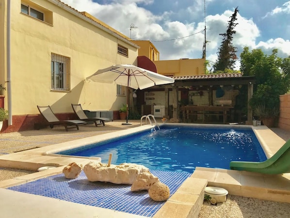Vue sur piscine