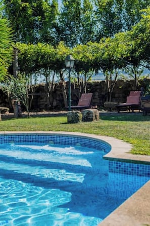 Vue sur piscine