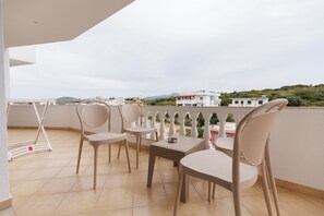 Blick vom Balkon