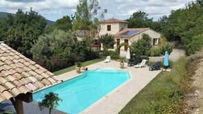 Vue sur piscine