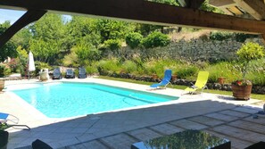 Vue sur piscine