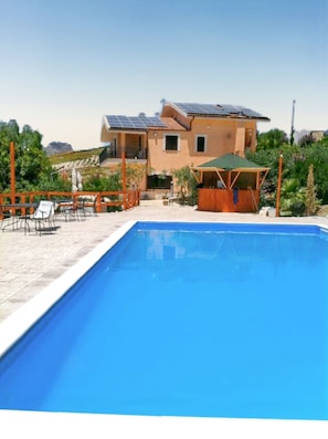 Vue sur piscine