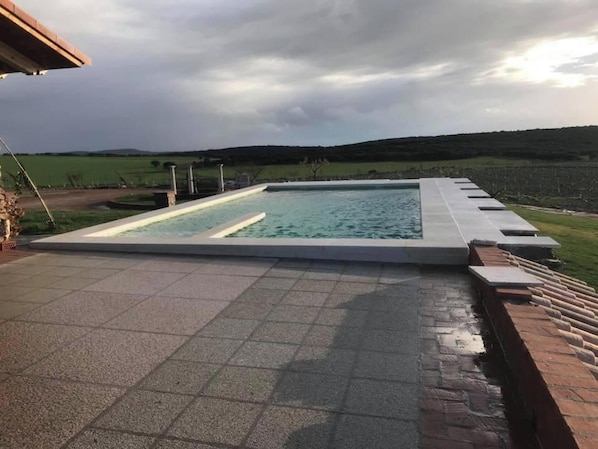 Vue sur piscine
