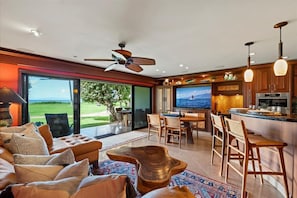 Spacious Living Area with Coastal Charm.
