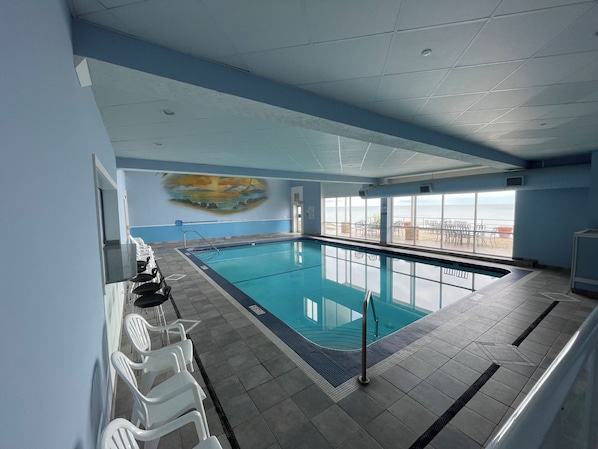 Indoor pool open all year 8a-8p