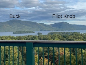 View straight across the lake.