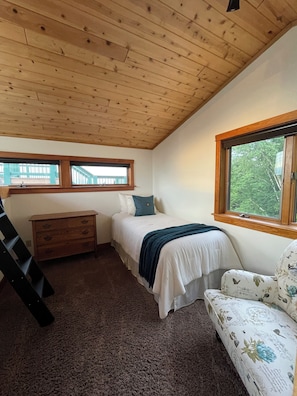 Both twin beds are extra long, so long enough for adults.