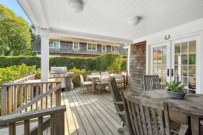 Back patio with grill