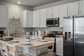 Kitchen and dining area