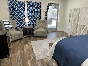 Seating area in main room