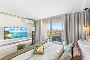 Bedroom with a king bed