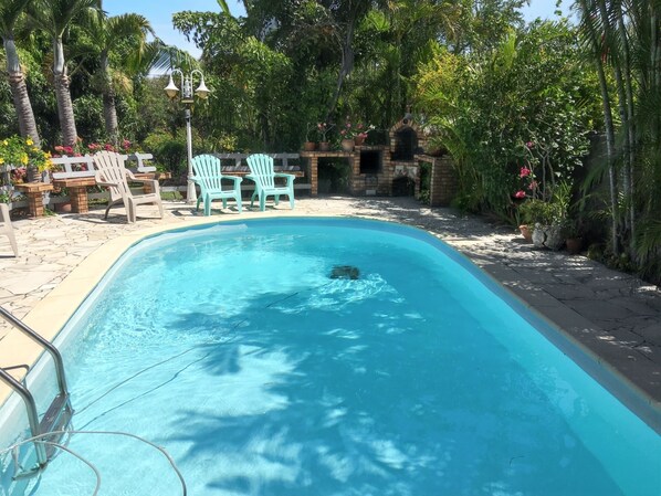 Vue sur piscine